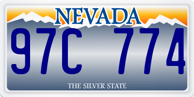 NV license plate 97C774