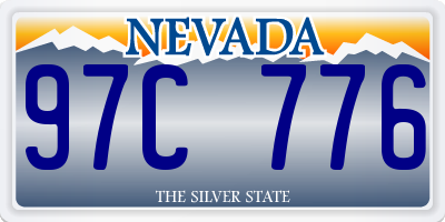 NV license plate 97C776