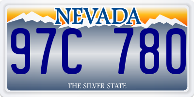 NV license plate 97C780