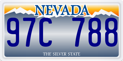 NV license plate 97C788