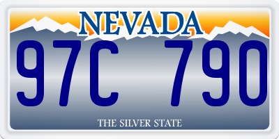 NV license plate 97C790