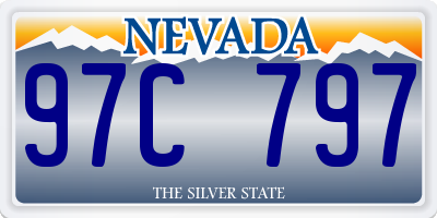 NV license plate 97C797