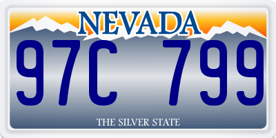 NV license plate 97C799