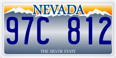 NV license plate 97C812