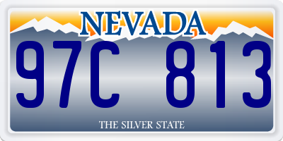 NV license plate 97C813