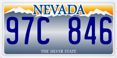 NV license plate 97C846