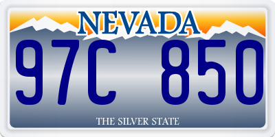 NV license plate 97C850