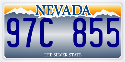 NV license plate 97C855
