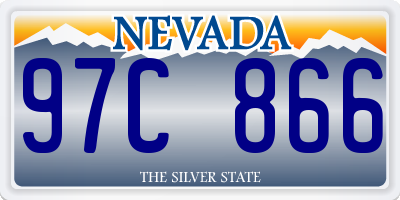 NV license plate 97C866