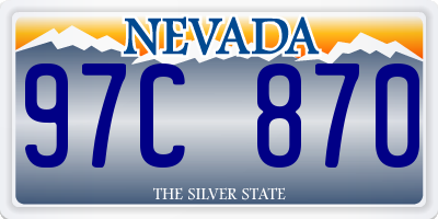 NV license plate 97C870