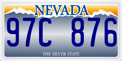 NV license plate 97C876