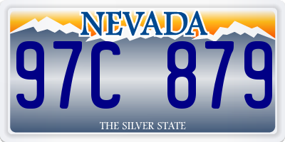 NV license plate 97C879