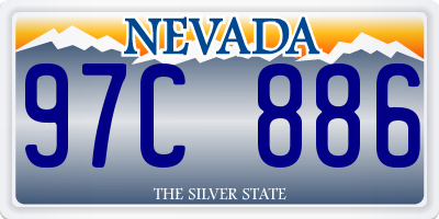 NV license plate 97C886