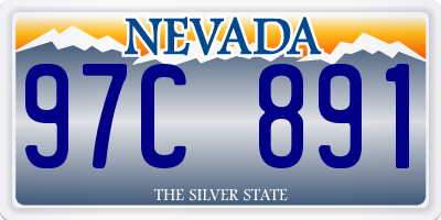 NV license plate 97C891