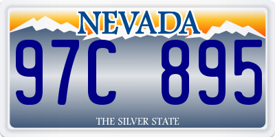 NV license plate 97C895