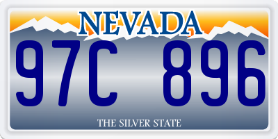 NV license plate 97C896