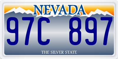 NV license plate 97C897