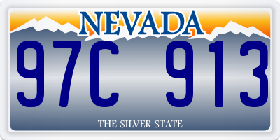 NV license plate 97C913