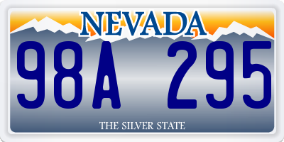 NV license plate 98A295