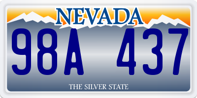 NV license plate 98A437