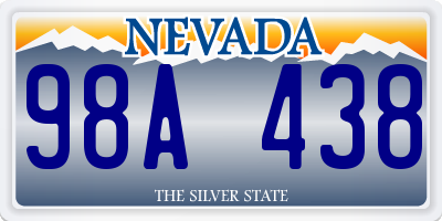 NV license plate 98A438