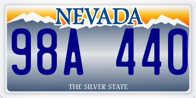 NV license plate 98A440