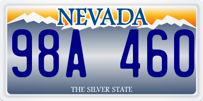 NV license plate 98A460