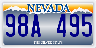 NV license plate 98A495