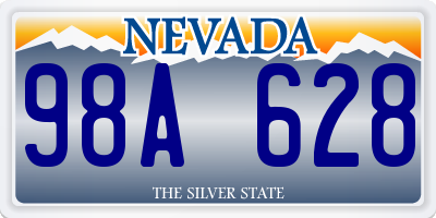 NV license plate 98A628