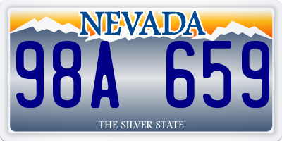 NV license plate 98A659
