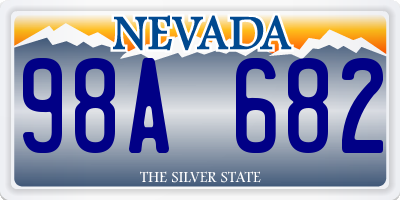 NV license plate 98A682
