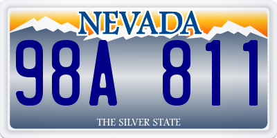 NV license plate 98A811