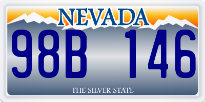 NV license plate 98B146