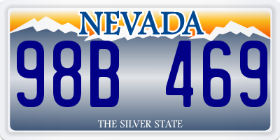 NV license plate 98B469