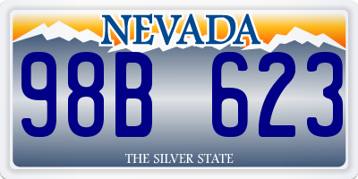 NV license plate 98B623