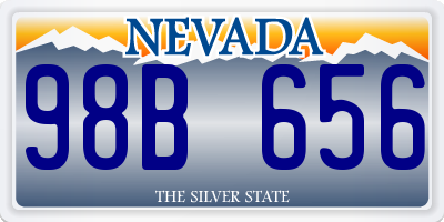 NV license plate 98B656