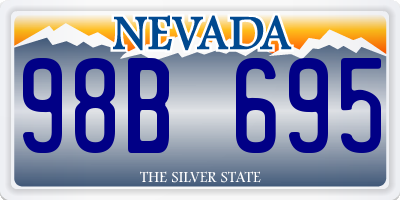 NV license plate 98B695