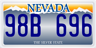 NV license plate 98B696