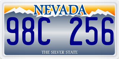 NV license plate 98C256