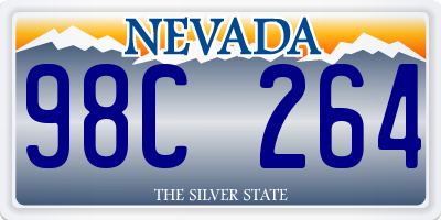 NV license plate 98C264