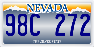 NV license plate 98C272