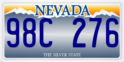 NV license plate 98C276