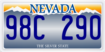 NV license plate 98C290