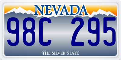 NV license plate 98C295