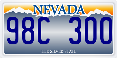 NV license plate 98C300