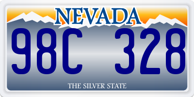 NV license plate 98C328