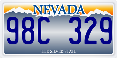 NV license plate 98C329