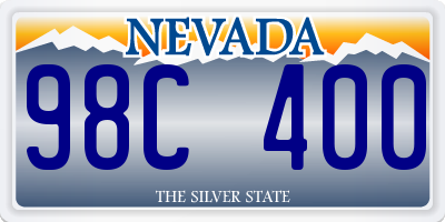 NV license plate 98C400