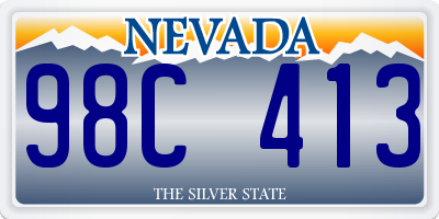 NV license plate 98C413