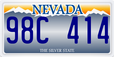 NV license plate 98C414